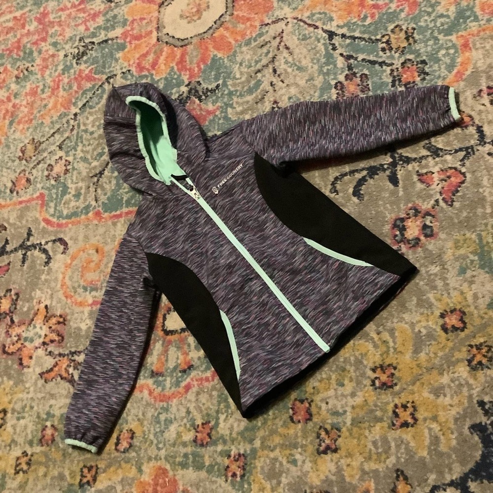 FREE COUNTRY Zip Up Hooded Jacket M